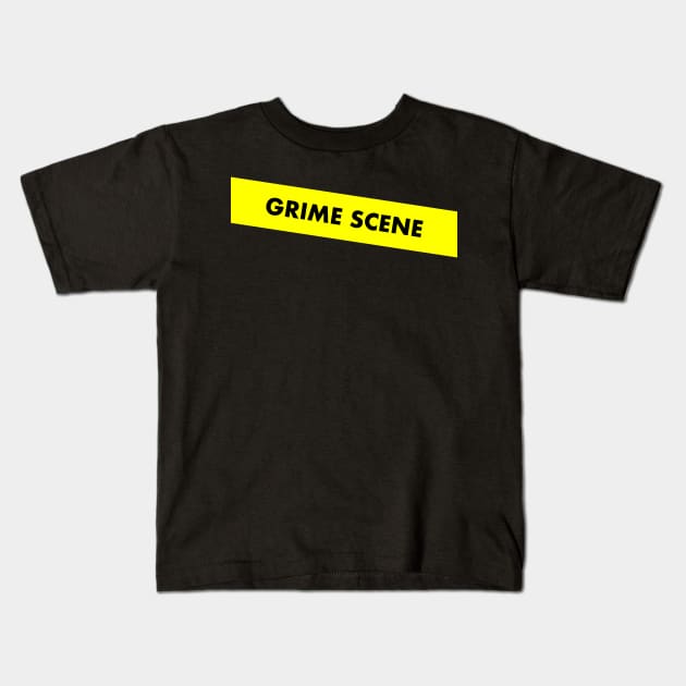 Grime Scene - Do Not Cross Tape Kids T-Shirt by lukassfr